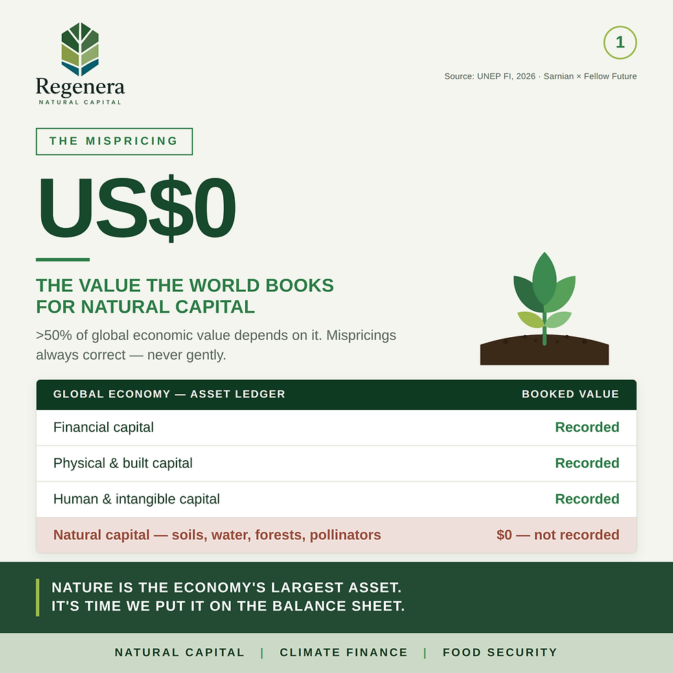 The value the world books for Natural Capital